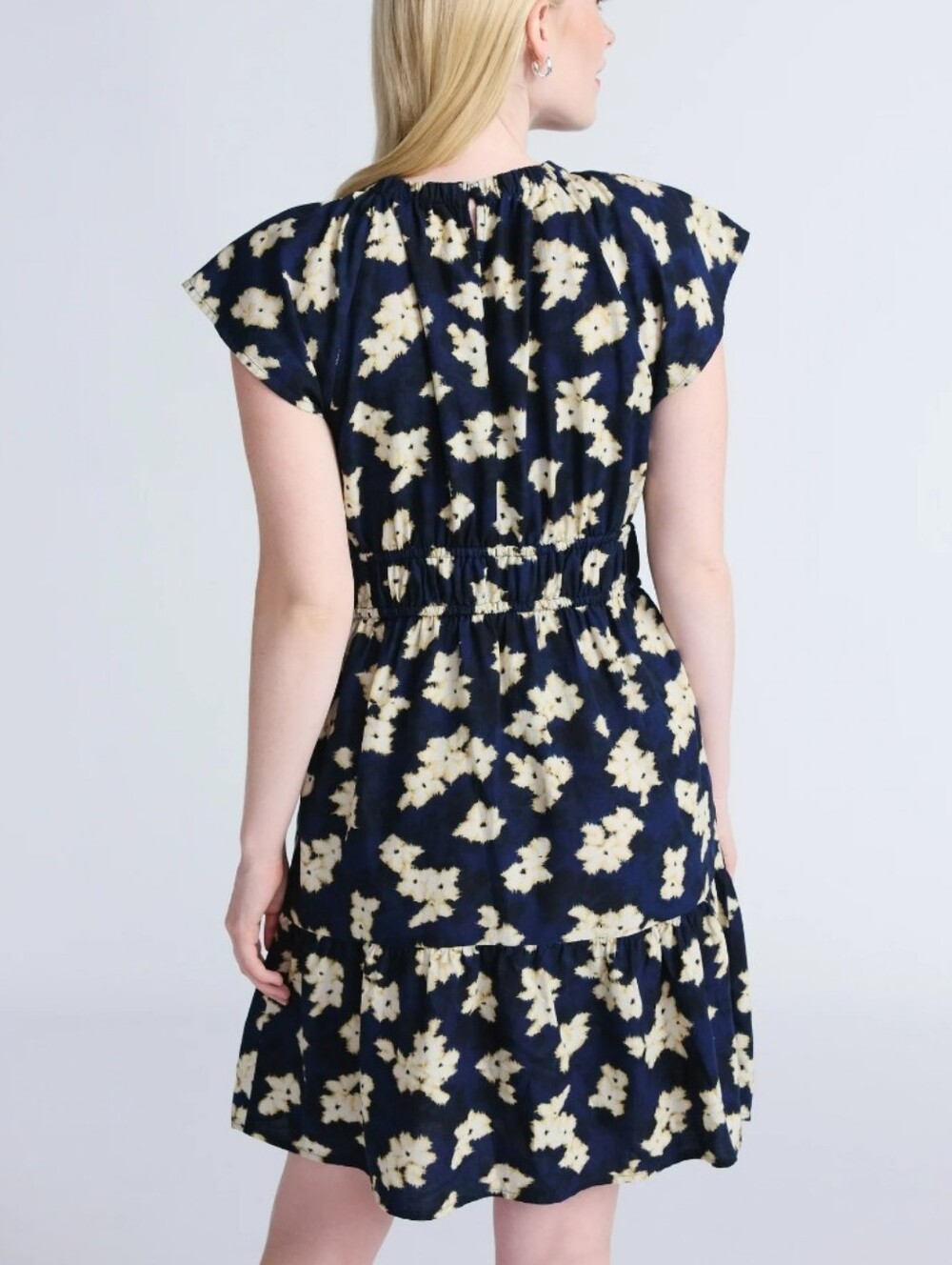Time and Tru Women's Crewneck Mini Dress with Pockets, Size Large NWT - Picture 2 of 16